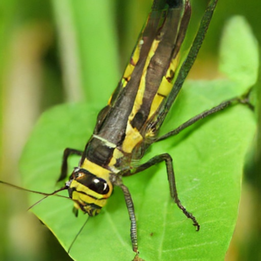 TEM sample, ImageNet 512&times;512: grasshopper