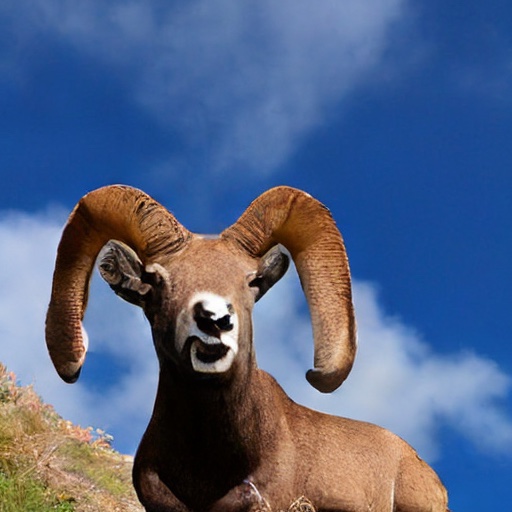TEM sample, ImageNet 512&times;512: bighorn sheep
