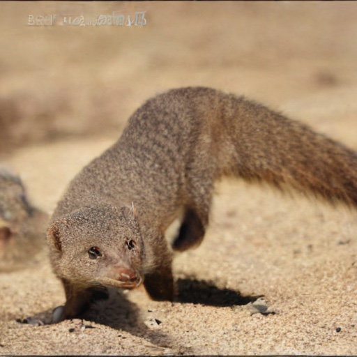 TEM sample, ImageNet 512&times;512: mongoose