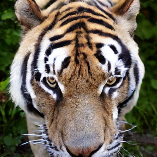 TEM sample, ImageNet 512&times;512: tiger